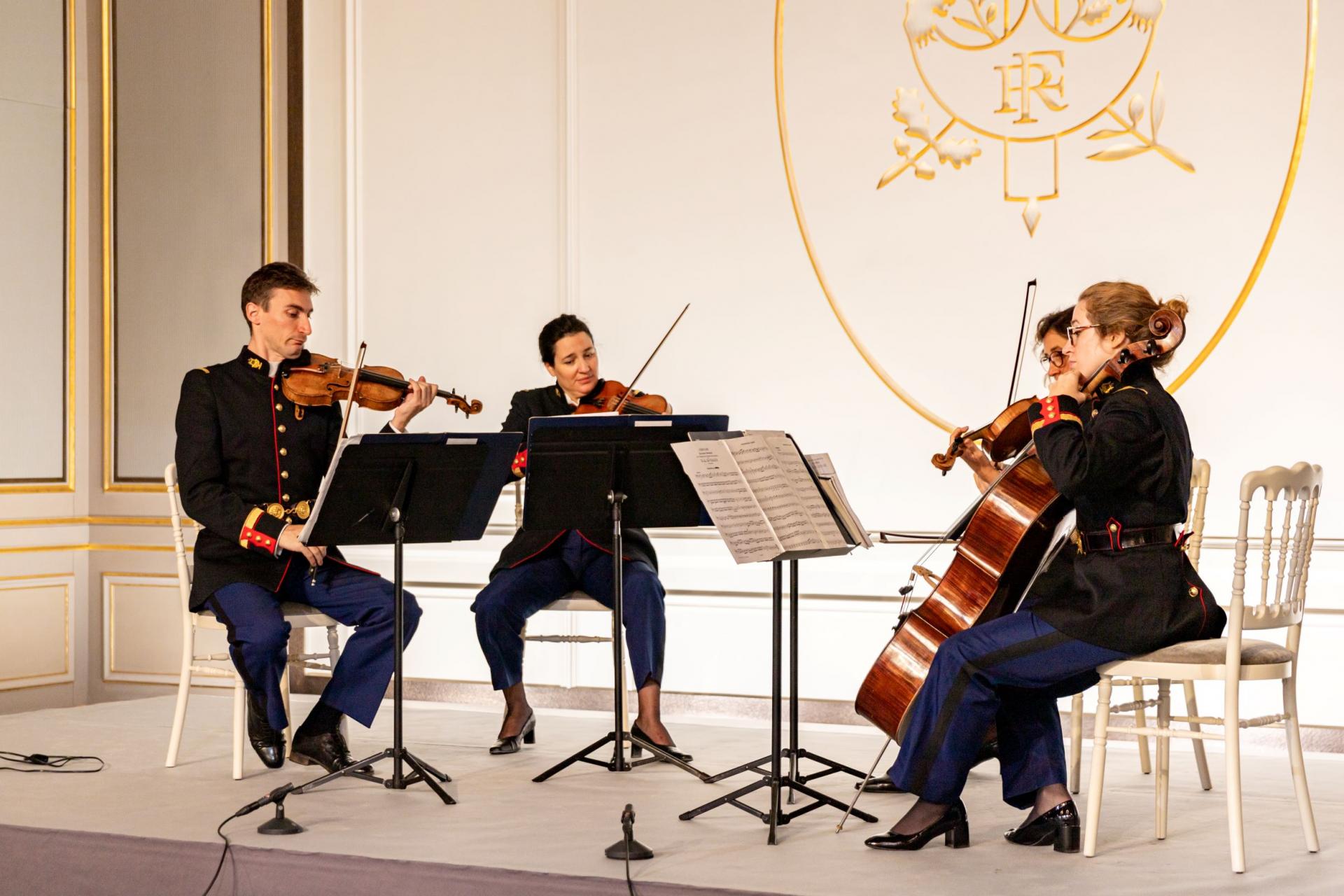 Des musiciens de la Garde Républicaine.