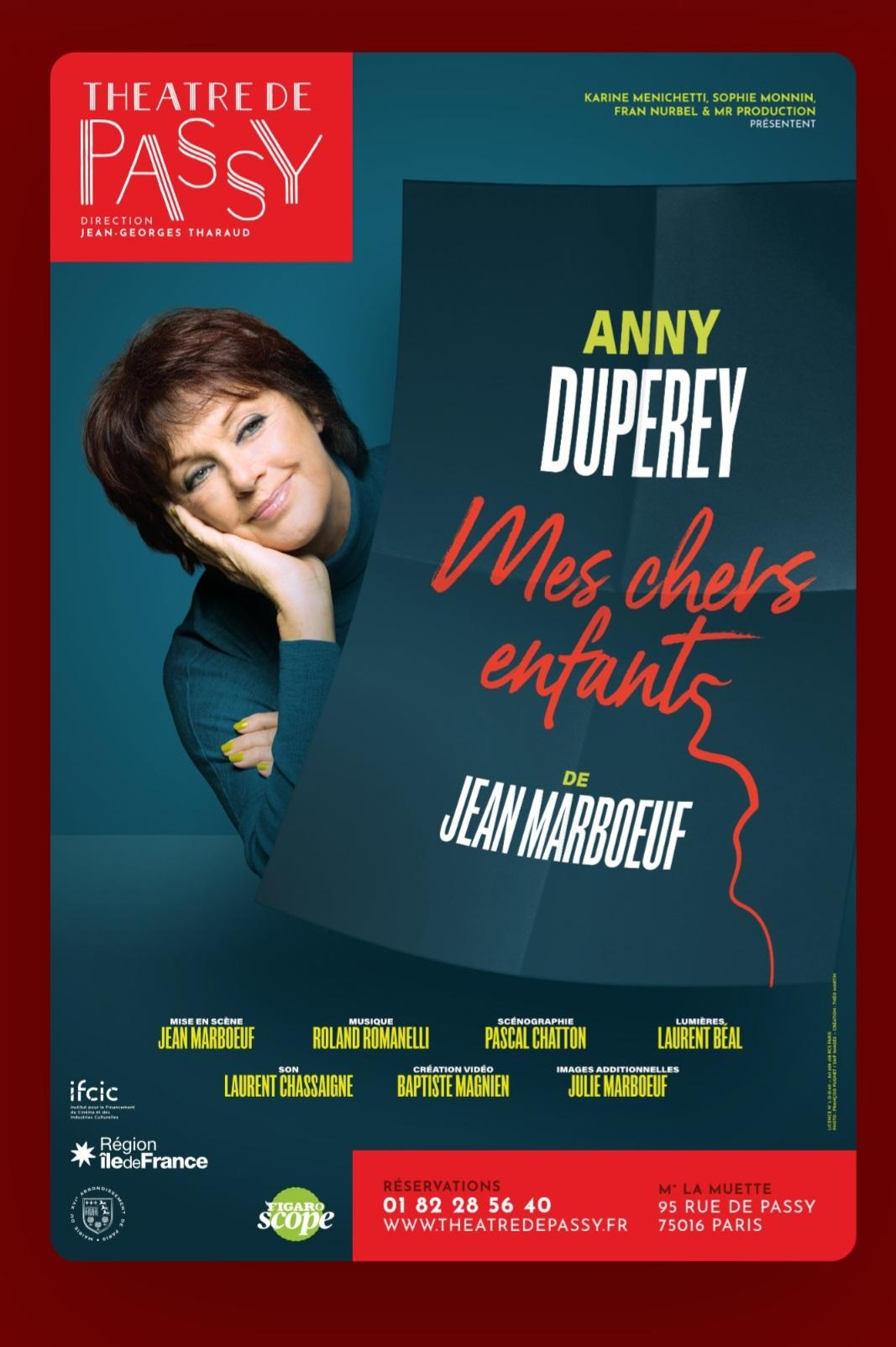 Anny Duperey, seule en scène au théâtre de Passy - Notre avis !